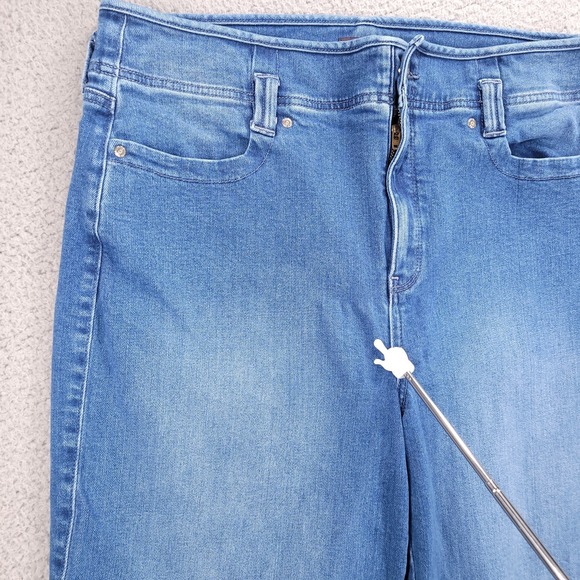 NYDJ Jeans Size 14 Teresa Wide Leg Higher Rise Trouser *HEMMED 31" Inseam - Picture 5 of 15